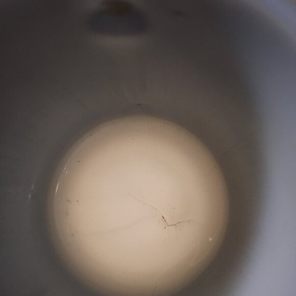 VTG Federal Milk Glass Mug Zodiac Sign Virgo  The Virgin Black Gold Coffee Cup - Picture 6 of 6